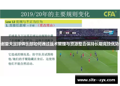 谢里夫足球俱乐部如何通过战术管理与资源整合保持长期竞技优势
